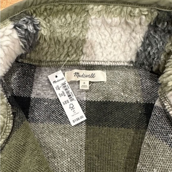 Madewell Raleigh Faux Shearling popover - Picture 3 of 4